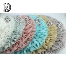 (Diamètre = 49 ~ 50 cm) Fleur Style Tapis Doux Mousseline de Soie Coussin Photographie Bébé Accessoires de Photographie Nouveau-Né Nouveau-Né accessoires