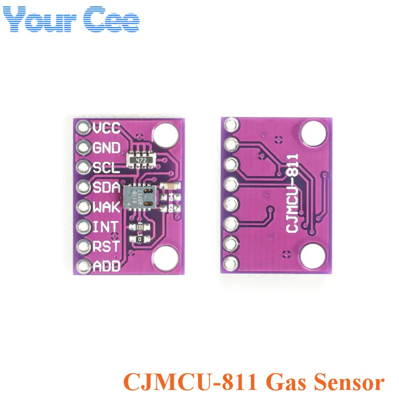 

Gas Sensor Carbon Dioxide Detection Sensor Module CCS811 CO2 eCO2 TVOC Air Quality Detecting I2C Output CJMCU-811 Electronic DIY