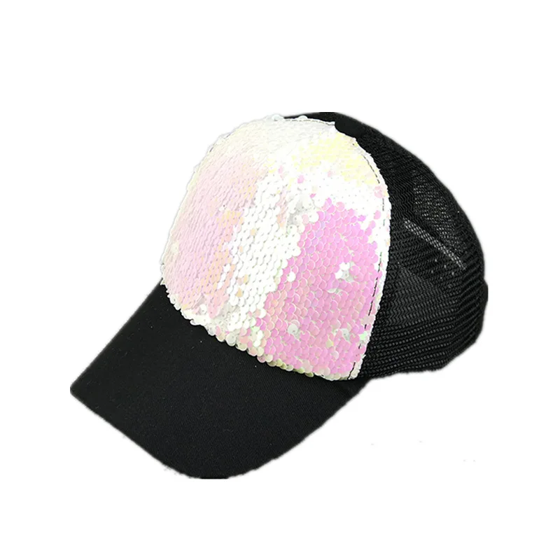 Бейсбольная кепка в стиле хип-хоп с блестками, модная Регулируемая летняя шапка для мамы и меня, кепка для девочек, бейсболка с костями, мужские кепки, сетчатая солнцезащитная Кепка, крутая шапка