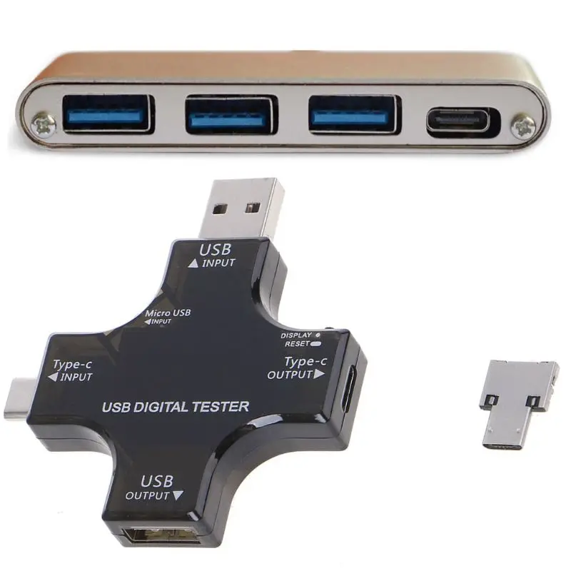 USB C метр usb type ЖК дисплей Цифровой мультиметр зарядка монитор тестер Напряжение