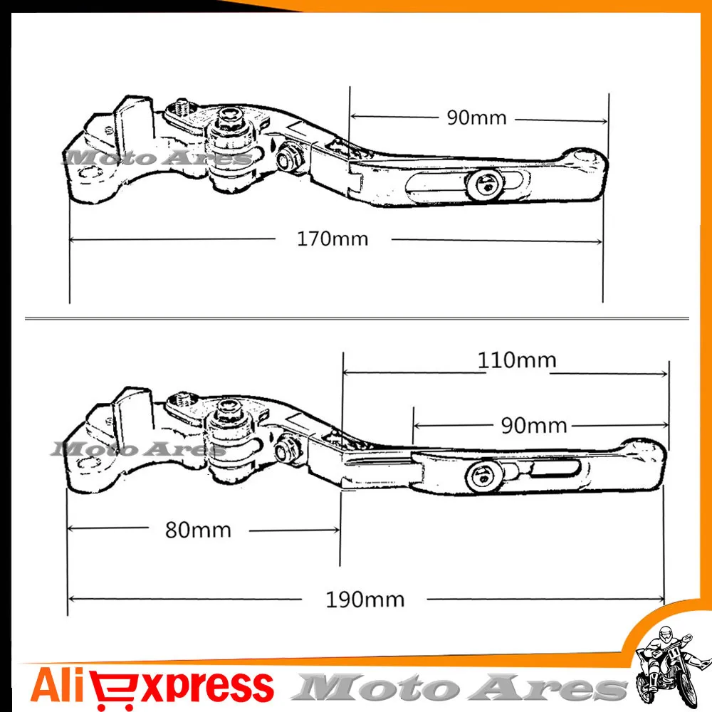 13 Цветов cnc тормоза мотоцикла Рычаги сцепления для Kawasaki ER6N ER-6N 2009 2010 2011 2012 2013-15 Интимные аксессуары