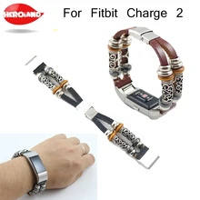 Высококачественный кожаный ремешок для FitBit Charge 2 ремешок для умного браслета Замена браслета браслет для FitBit Charge 2 Прямая поставка