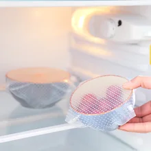 Многоразовая силиконовая пластиковая обертка многофункциональные силиконовые колпачки расширяемая Пищевая силиконовая крышка стрейч свежие силиконовые колпачки для еды