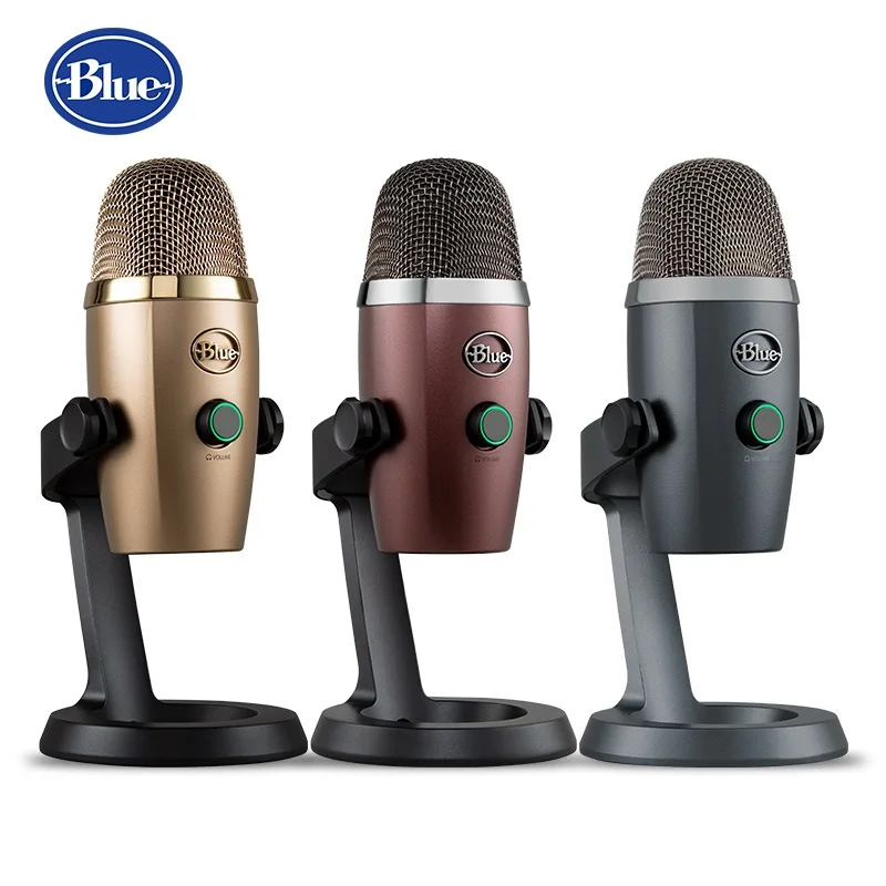 

Blue YetiNano USB microphone condenser digital microphone recording live broadcast mic plug and play compatible Mac and PC