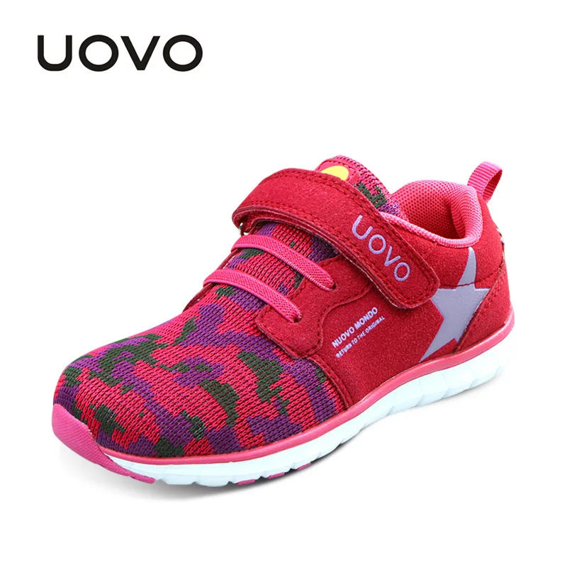 UOVO/Новейшая детская обувь; дышащая Демисезонная обувь для мальчиков и девочек; легкая подошва; детская обувь; гибкие туфли для детей
