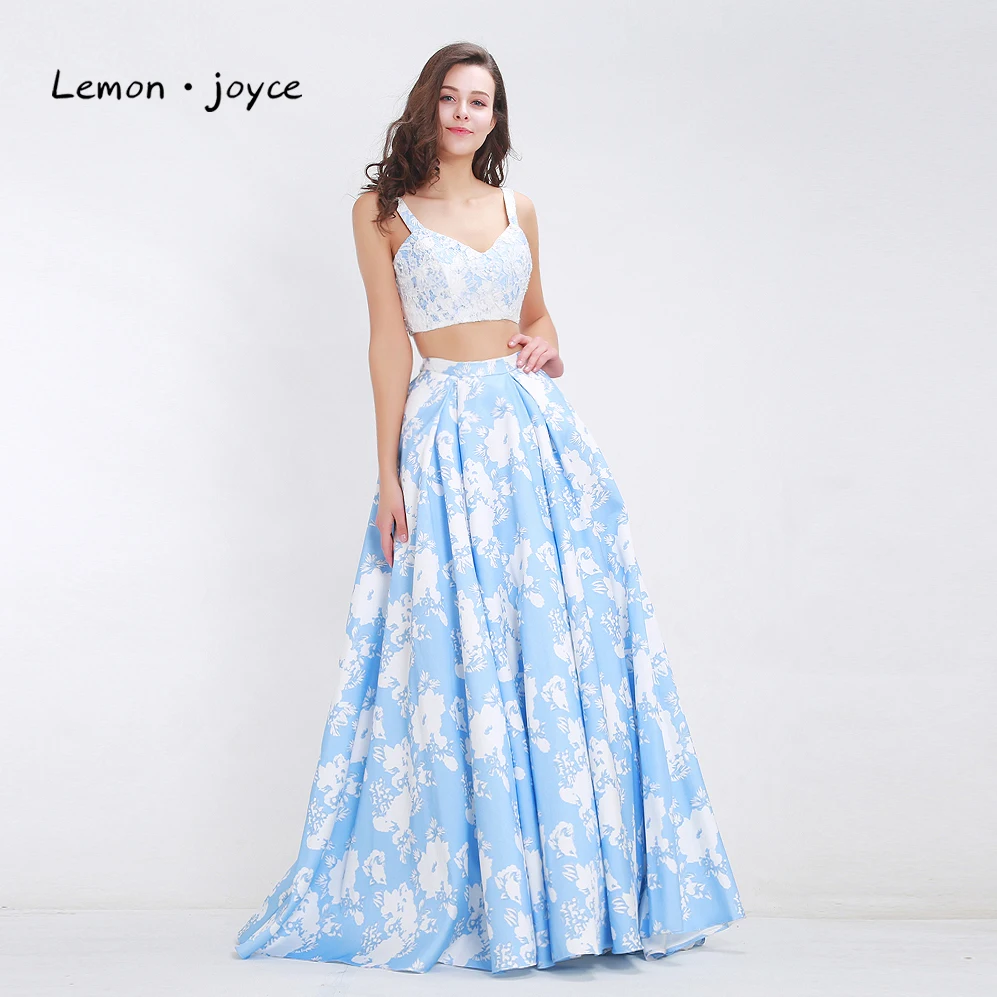

Summer Evening Dresses 2019 Pinted Flower Pattern Sexy Long Party Gown for Girls abendkleider vestido de festa longo