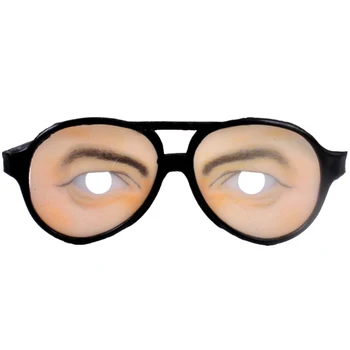 

Funny Eye Disguise Glasses Toy Tricking Prop for Halloween April Fools9 Day Costume Party Accessory Male Style