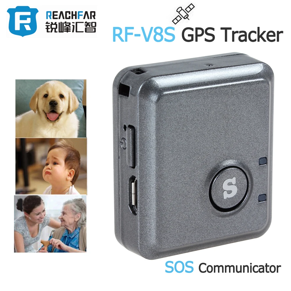 

RF-V8S High Efficiency Remote Listening Mini Car GPS Tracker GSM / GPRS Vehicle Car Tracking Device System & SOS Communicator