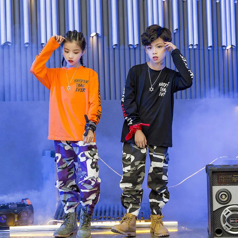 Loose Children's Street Dance Suit Clothes Boys Girls Jazz Hip Hop