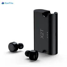 Wholesale EastVita X2T Portable Wireless Earbuds TWS X2T Mini Earphones Bluetooth 4.2 Earphone Charger Box for ios and android