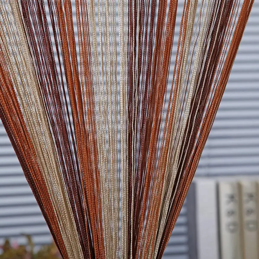 

Line String Window Curtain Tassel Door Room Divider Scarf Valance 2may24