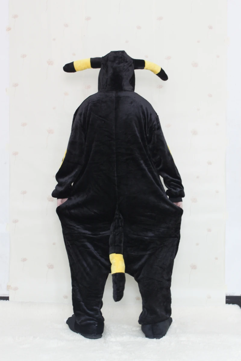 Adult Umbreon Onesies Pajamas Anime Cosplay Costume Kigurumi For Women Man Sleepwears Unisex Party Costumes