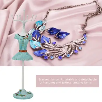 

Unique Metal Jewelry Display Necklace Showing Rack Pendant Earring Hanging Holder Bracelet Shelf Stand Display Organizer Rack