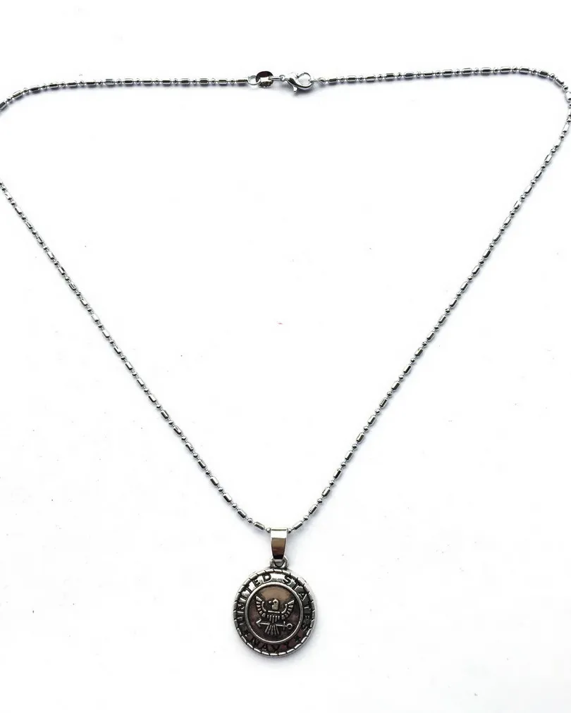 2pcs Us Navy Necklace -navy Mom/wife 