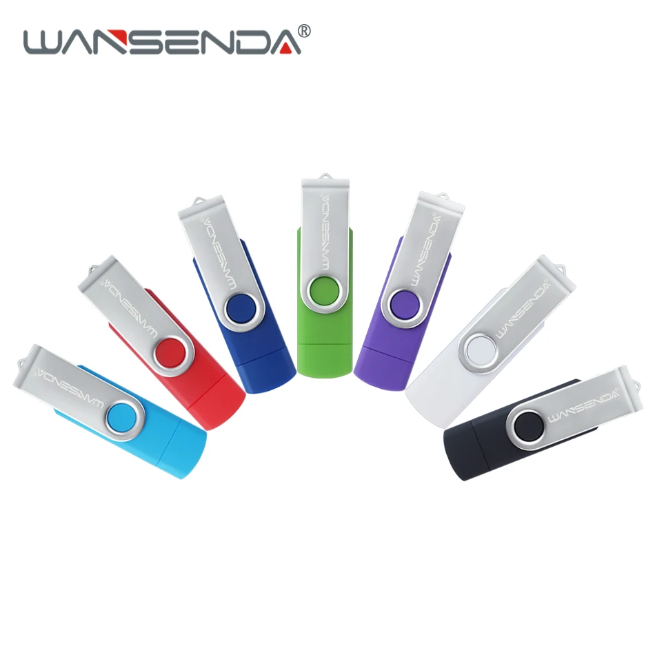 WANSENDA 3.0 OTG USB Flash Drive 128GB 64GB 32GB 16GB 8GB Pen Drive micro usb for phones/tablet USB Memory Stick metal pendrive WANSENDA 3.0 OTG USB Flash Drive 128GB 64GB 32GB 16GB 8GB Pen Drive micro usb for phones/tablet USB Memory Stick metal pendrive