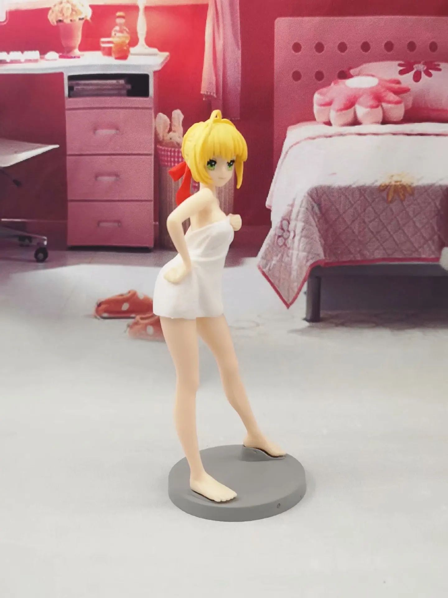 1 шт. японского нового аниме FGO Fate Stay Night Fate/дополнительный последний Encore Saber Nero Bathing Ver. 1/7 ПВХ фигурка модель игрушки кукла