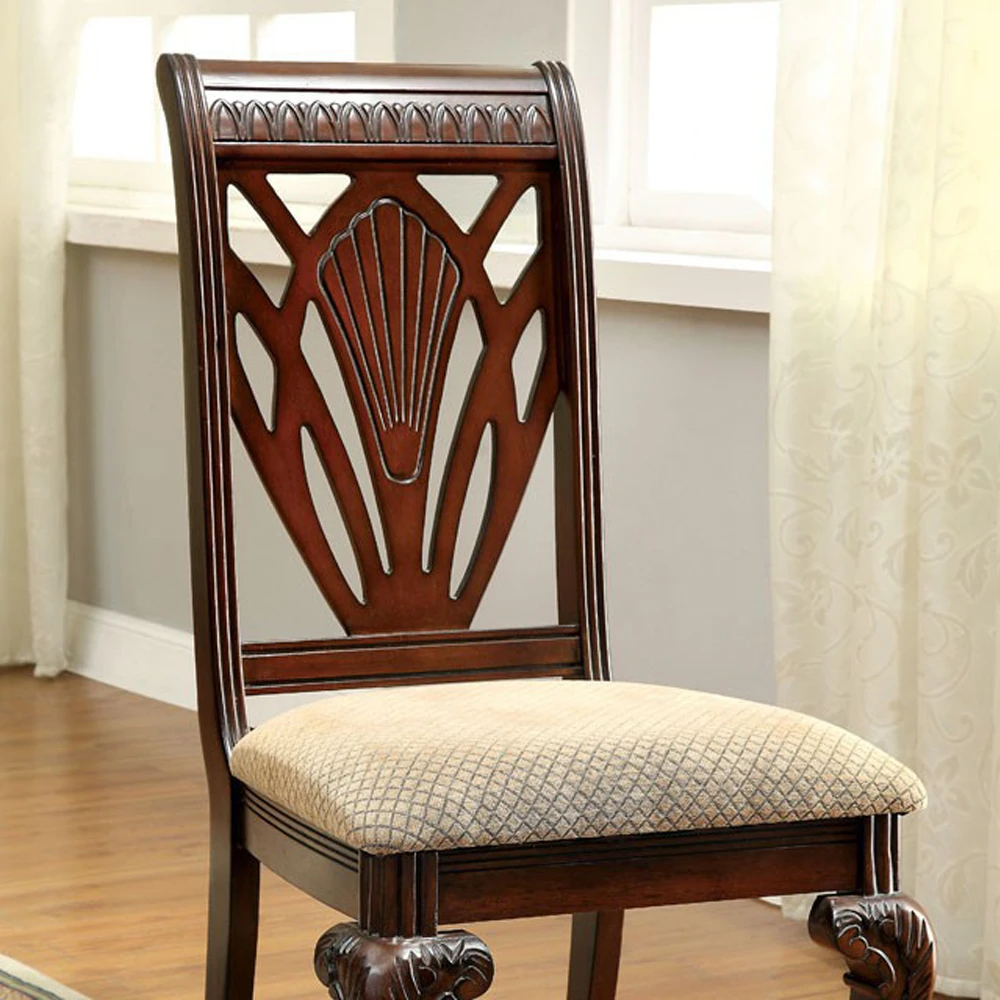 Petersburg I Traditional Side Chair, Cherry Finish, Set of 2