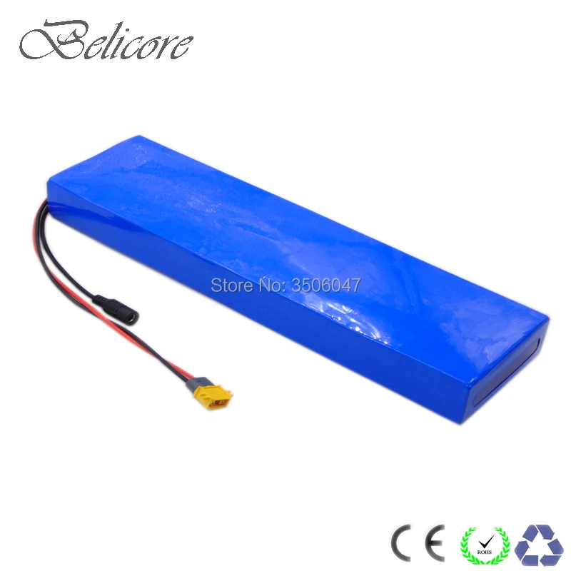 

EU US no tax customized thin size escooter 250W PVC lithium battery pack 24V 10.4ah with 29.4V 2A charger