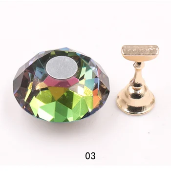 

Nail Art Crystal Tips Stand Magnetic Tip Practice Display Holder Set Beauty Clip Gel Polish Manicure Salon Tool
