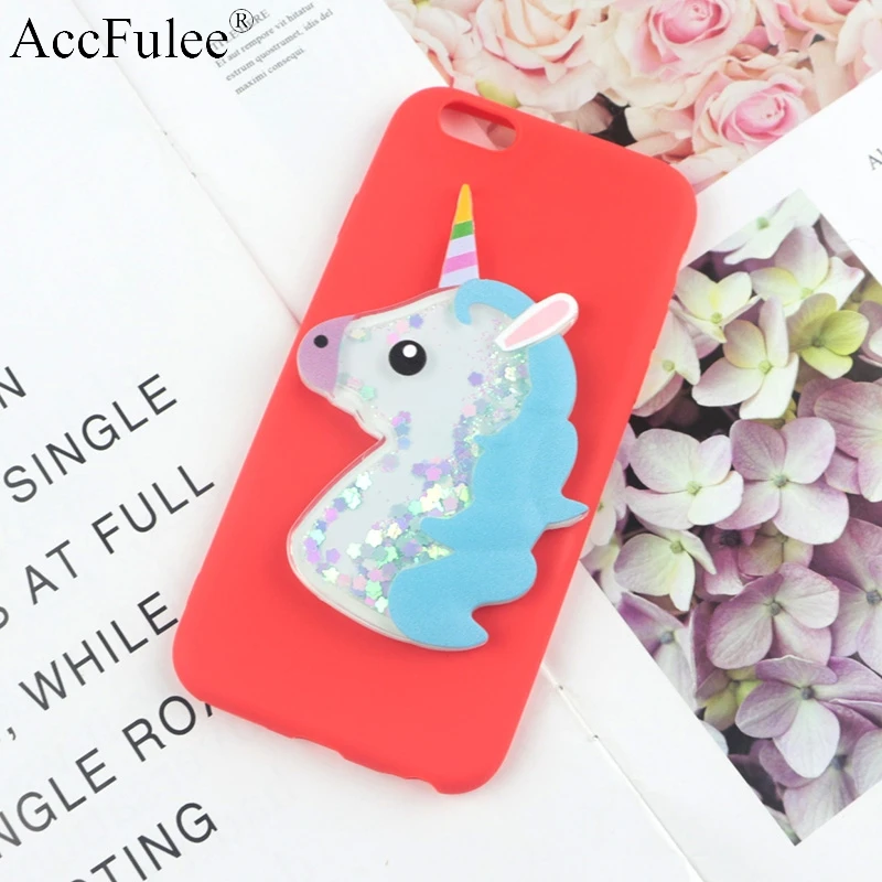 Bling Cute Horse Case for Samsung Galaxy J1 mini Ace J2 Prime J3 J5 J7 Dynamic Glitter Liquid Horse Soft TPU Cover - Цвет: BlueHorse Red