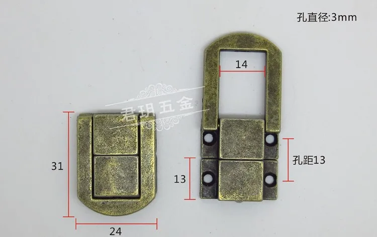 24*31 мм японский замок с надписью сплав квадратная пряжка багажная коробка Пряжка высококлассная шкатулка для украшений, деревянная коробка вина hasp