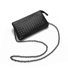Роскошные женские сумки, дизайнерские женские сумки через плечо, мини-кошелек, сумка для мобильного телефона, кошелек из коровьей кожи, тканые сумки на цепочке