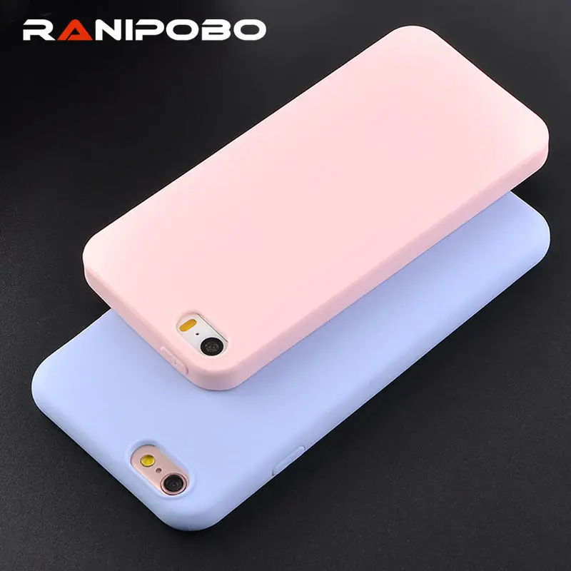 

Hot Ultra thin Candy Color Silicon Phone Case For iPhone X 6 6S Plus 7 7Plus 5 5S SE Fashion Soft TPU Full Protection Back Cover
