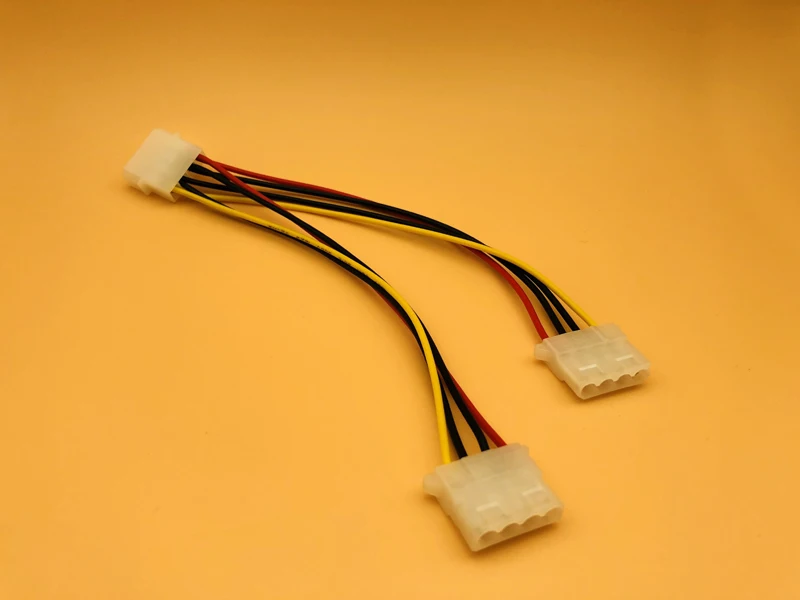 5PCS 2Port Molex IDE Female to 4Pin Molex Male Power Supply Splitter Adapter Cable Computer Power Cable for BTC ETH Miner Mining