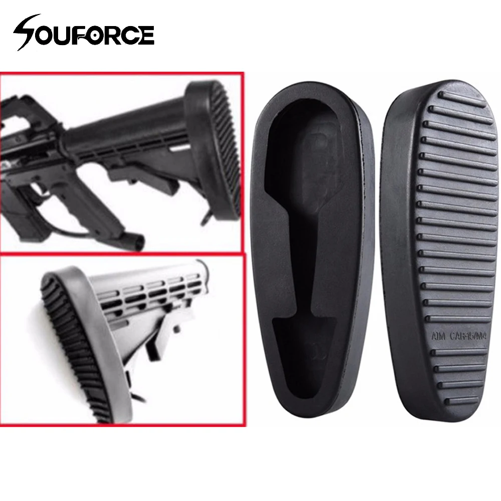 Snap on Non Slip Rubber Butt pad for 5.56 Butt Stock 6 Position Recoil