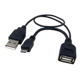 

100pcs micro USB to OTG V8 with usb Male Power Cable For mp3 mp4 Galaxy Tablet