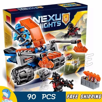

88pcs New Knights Knighton Battle Blaster Chariot 10484 Figure Building Blocks Children Toy Hot Nexus Compatible With Lago