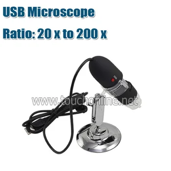 

8 LED USB Digital Video Camera Microscopio USB-200X