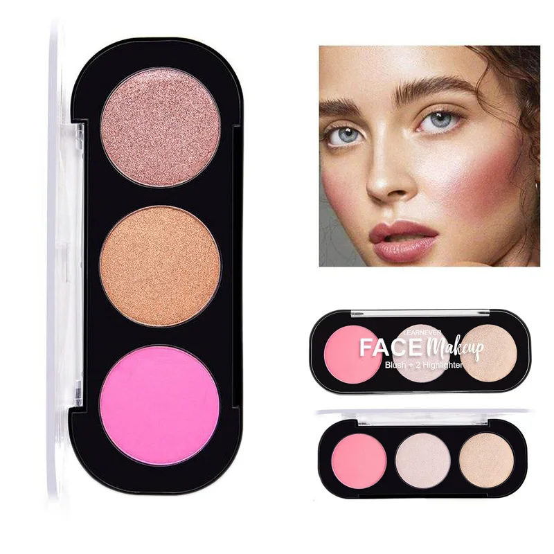 Highlighter Facial Bronzers Palette Makeup Kit Face Contour Shimmer Powder Body Base Illuminator Highlight