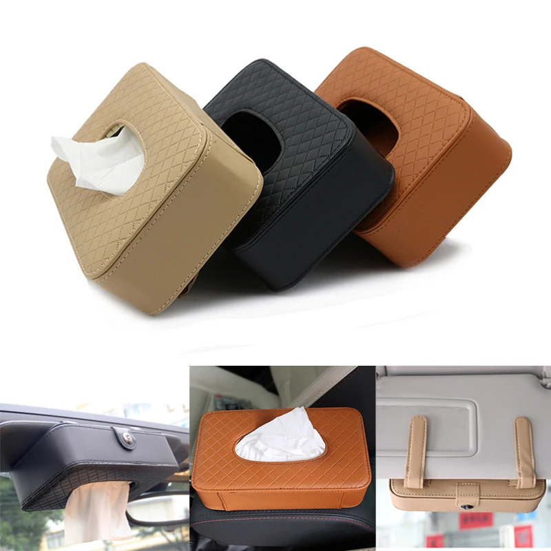 

Car Sun Visor Tissue Box Paper Towel Box For Mercedes Benz W203 W204 W211 Toyota CHR RAV4 Corolla Yaris KIA Sportage Ceed Cerato