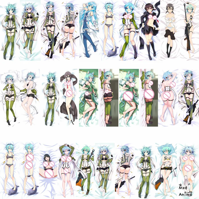 Японский аниме меч искусство онлайн сексуальная девушка Asada Shino otaku Подушка Dakimakura