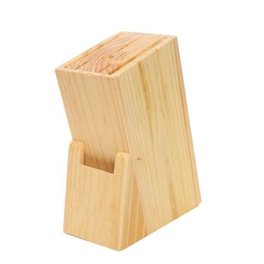 6 Slot Bamboo Knife Storage Block / Holder Without Knivesin Blocks