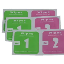 100 наборов закаленное стекло телефон ЖК экран удаление пыли Сухой Влажной очистки спиртовые салфетки Бумага для iPhone X 8 7 6 6 S Plus для samsung