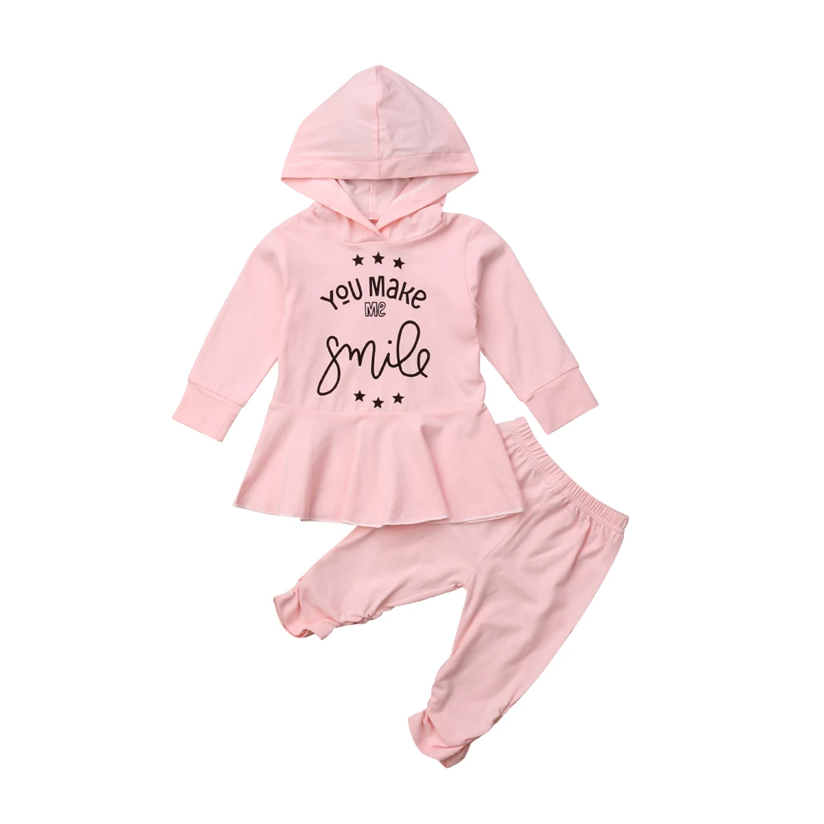 

2Pcs Toddler Kid Baby Girl Tops Hooded Tops Long Sleeve Dress Pants Outfits Clothes Set 2019