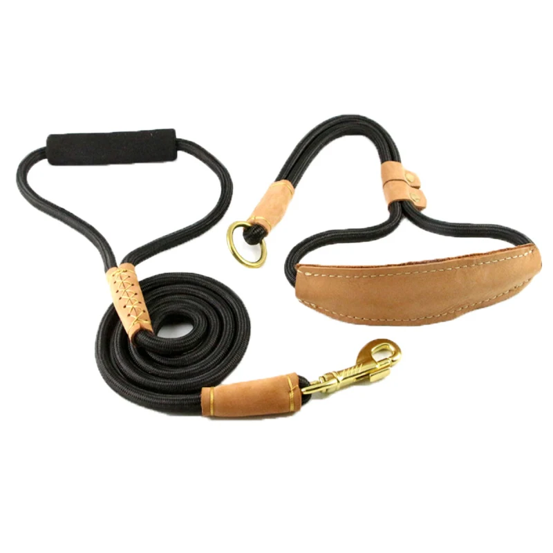 

4 Colors Soft Adjustable Nylon Dog Collar Training Walking Pet Rope Leash for Small Medium Large Dog Pitbull Pet Accessories