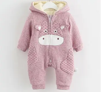 

Winter Baby Romper Animal Thick Warm Baby Boys Girls Clothes Hooded Newborn Baby Clothes Toddler Infant Baby Overalls Jumpsuit