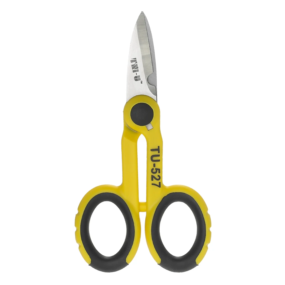 

TNI-U TU-527 5.7" Multipurpose Steel Electrician Scissors Shears Cut/Strip Electrical Wire with Wire Cutting Notch