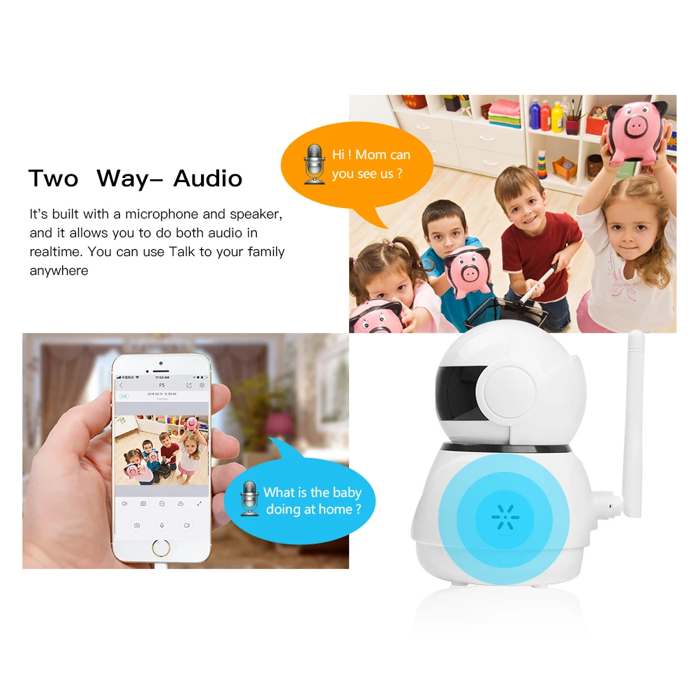 LOOSAFE камера безопасности Wi Fi Видеоняни и радионяни Няня Cam 720 P Беспроводной Камеры