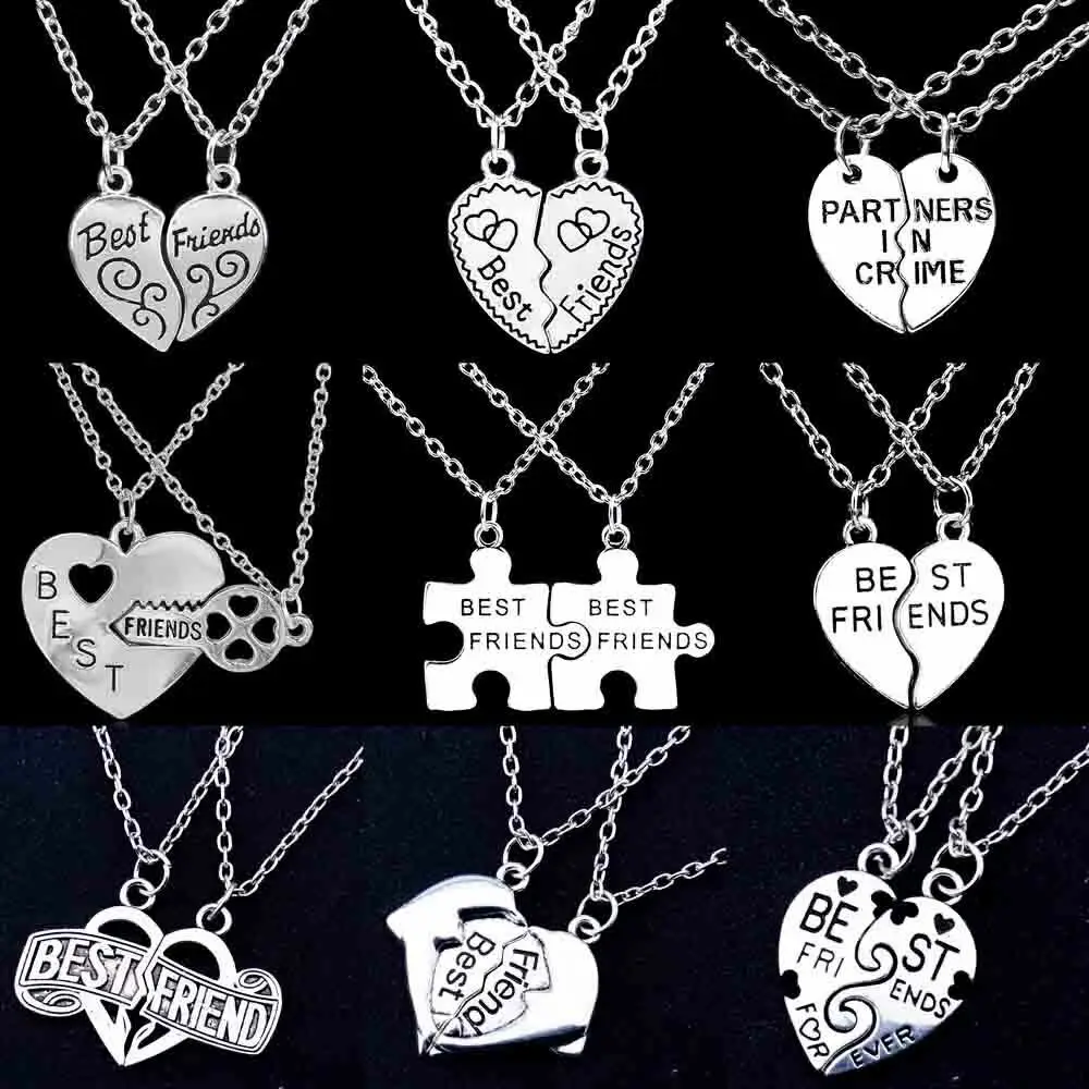 broken heart friendship necklace