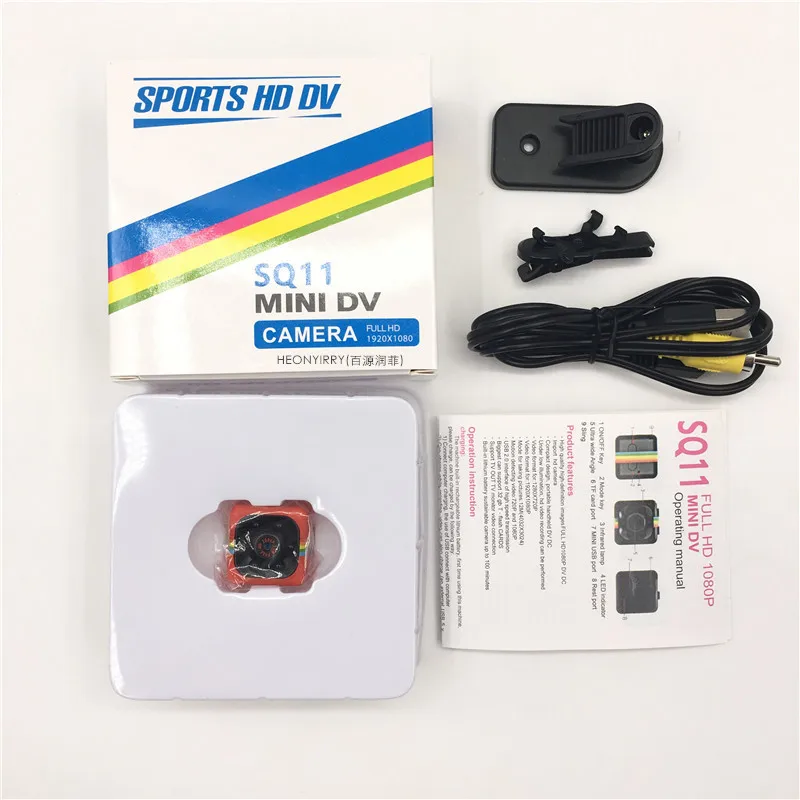 Mini Camera SQ11 SQ8 1080P Full HD Sports Micro Cam Motion Detection Camcorder Infrared Night Vision Video Recorder Wide Angle