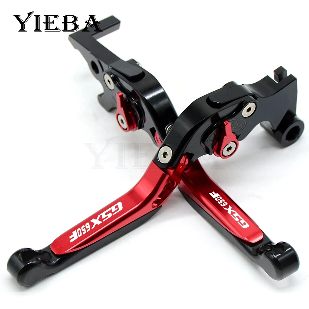 For SUZUKI GSX650F 2008-2015 2014 2013 2012 GSX-650F Laser logo Motorcycle Adjustable Folding Extendable Brake Clutch Levers