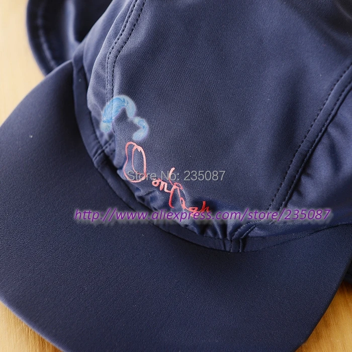 1 4Y) sun protection swim hat with tie 