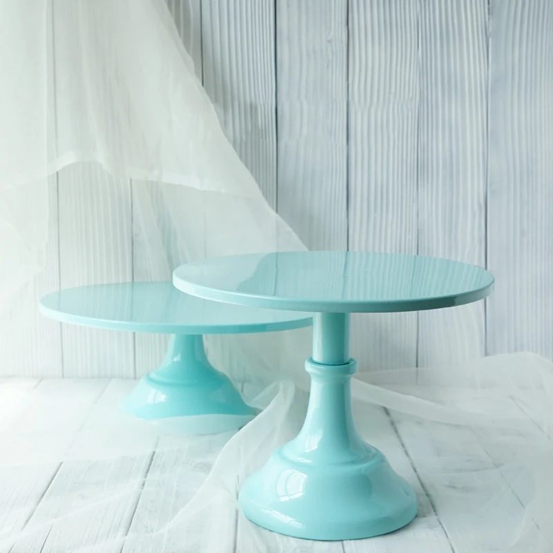 Tiffany Blue 10/12 Inch Cake Stand Metal Wedding Cake Display Table