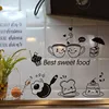 Kitchen Wall Stickers Coffee Sweet Food DIY Wall Art Decal Decoration Oven Dining Hall Wallpapers PVC Wall Decals/Adhesive ► Photo 3/5