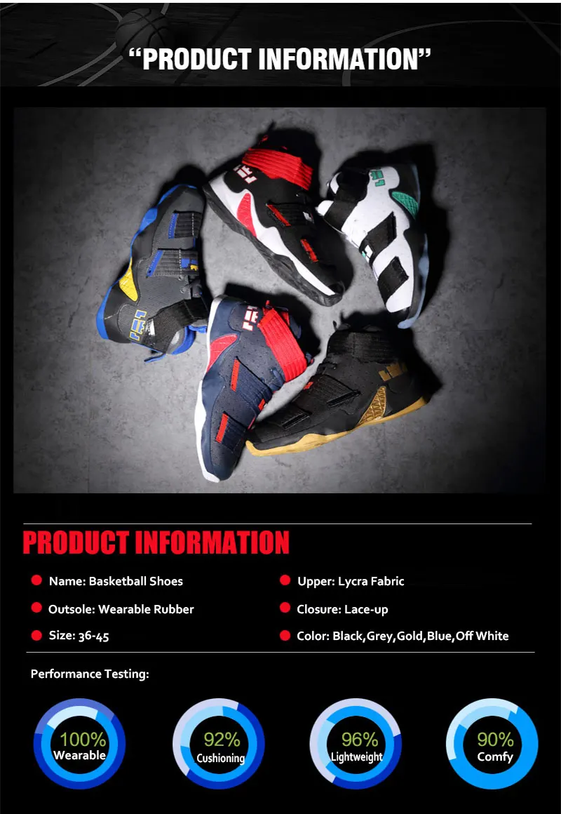 breathable damping basketball shoes (2)