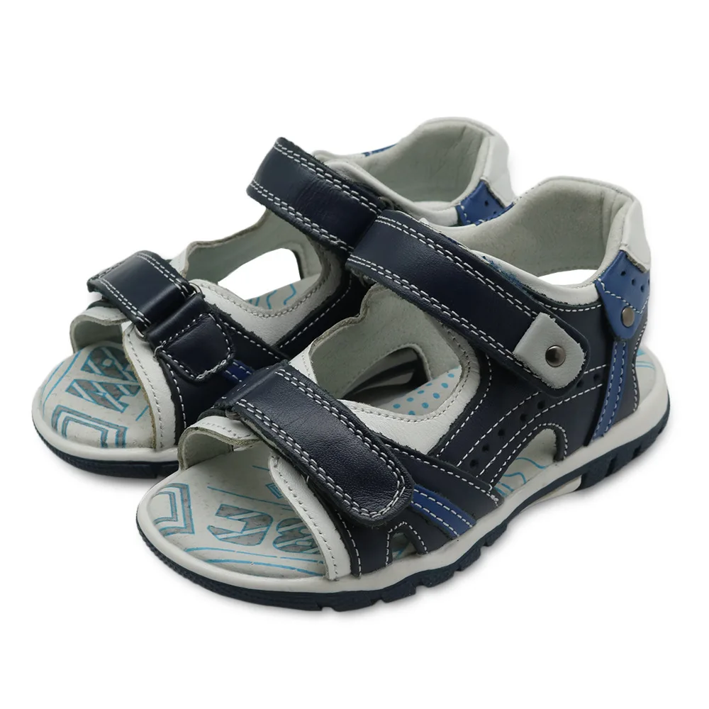 Kalupao New kids summer shoes hook & loop closed toe toddler boys